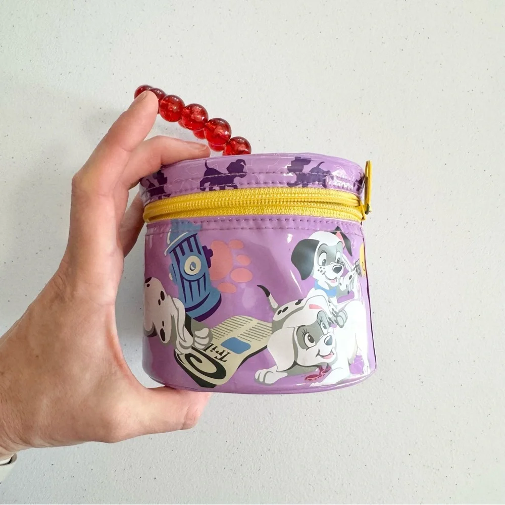 Rare 90’s Disney Purple 101 Dalmatians Mini bag with beaded handle